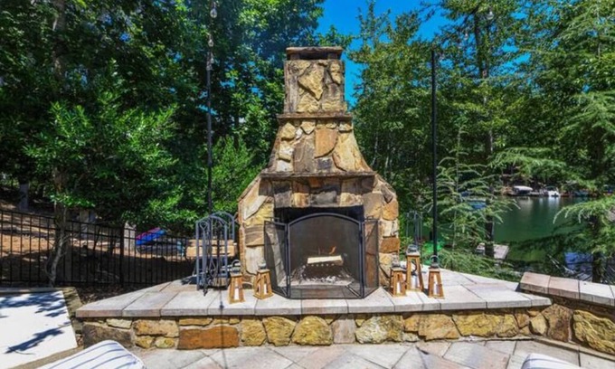 Waleska Casa | Lakefront Home with Hot Tub, Home Theater, Fire Pit and Lake Access