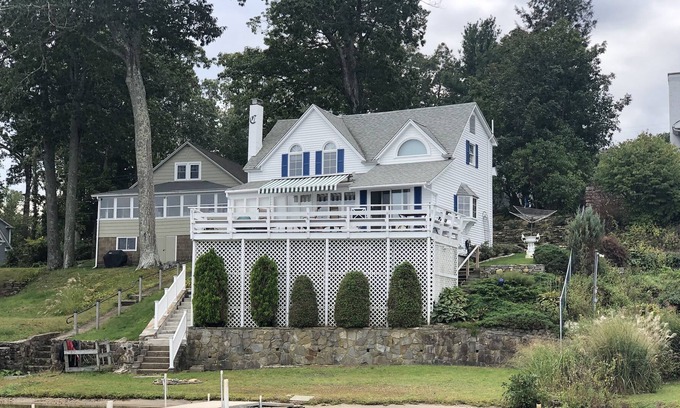 Coventry Lake Casa | Lakefront home with panoramic water views! Get away from it all on Coventry Lake