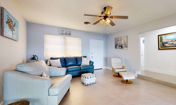 Sebring Casa | Lakefront Home With Private Hot Tub, Central AC and Beach Access