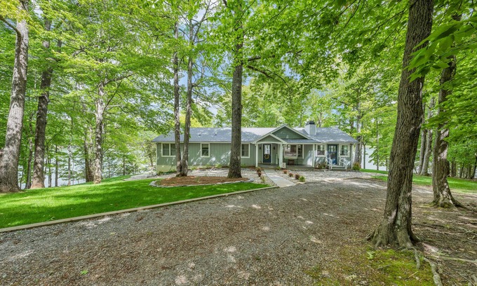 Smith Mountain Lake Casa | Lakefront Home with Hot Tub, Fire pit & Game room