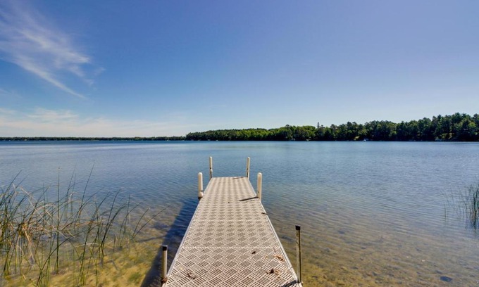 Emily Casa | Lakefront Minnesota Escape with Fire Pit and Boat Dock