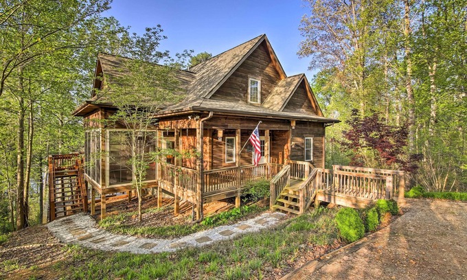 Fair Play Cabina | Waterfront Lake Hartwell Cabin con muelle cerca de Clemson