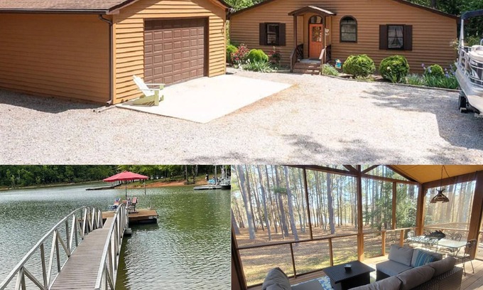 Boydton Cabaña | Lakeside Cottage Retreat w/ Private Dock
