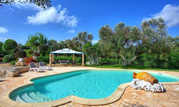 San Michele Salentino Villa | Villa en San Michele Salentino con 2 habitaciones, capacidad 4