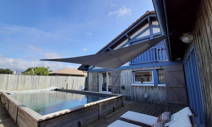 Bias Villa | Casa Landesa para 12 personas cerca del océano, piscina, WIFI incluido