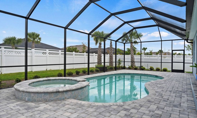 Biggar Casa | Large 1 story home in Babcock Ranch with heated saltwater pool home with hot tub