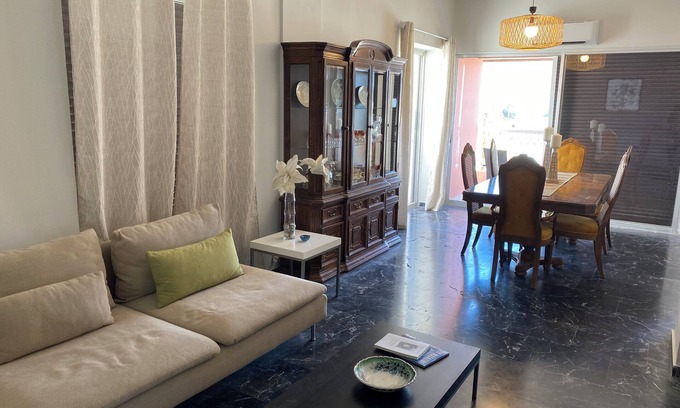 Avdira Apartamento | Large 3 BR 1.5 bth w/Sea Views, AC, Prime Location