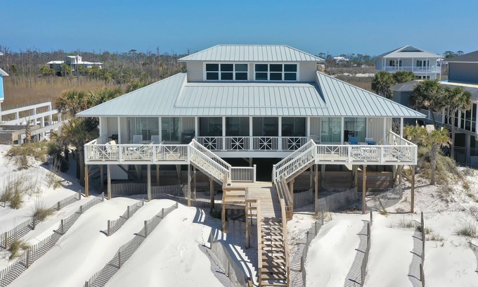Port St. Joe Casa | Grandes 7 habitaciones, dunas solitarias, Cape San Blas, cerca del parque estatal St Joseph's