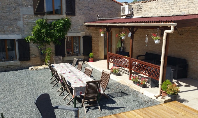 Oulmes Casa | Granero grande, piscina 6.5 x 4m, nr Marais Poitevin 1 hora a las playas