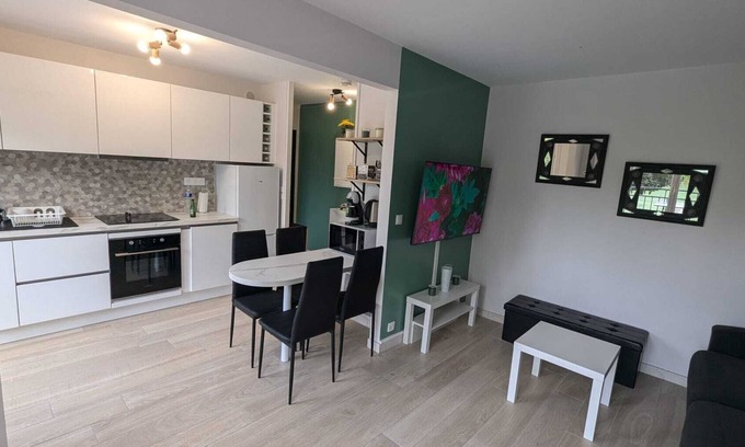 Brasles Apartamento | Large, cosy studio, magnificent view over the Marne, fully equipped. Castle center