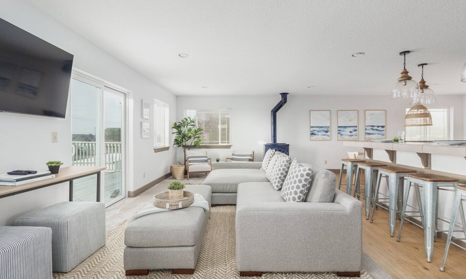 Pacific City Casa | Large Dog-Friendly Home with Beautiful Ocean Views, Large Decks, and Foosball