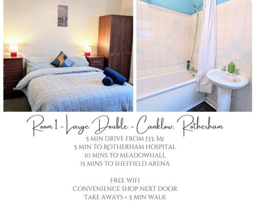 Canklow Casa | Large double room, Free WiFi & Parking Near M1