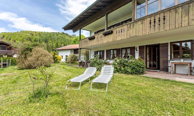 Unterwoessen Casa | Gran casa de vacaciones con vistas a la montaña, terraza privada y Wi-Fi