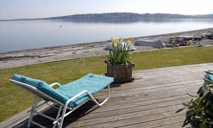 Lummi Island Casa | Casa Grande Justo en la playa, caminar a la derecha a la del agua