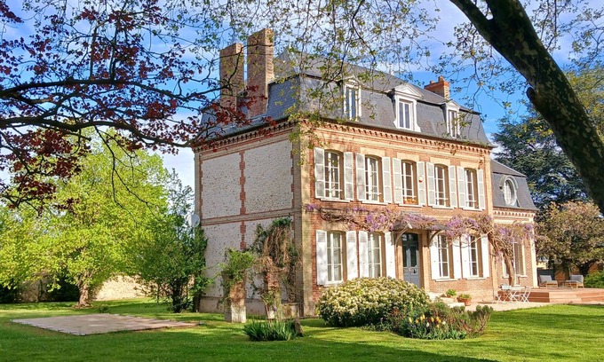 Villers-sur-le-Roule Casa | Large house Les Roseaux, Swimming pool, Large garden, 1 hour from Paris