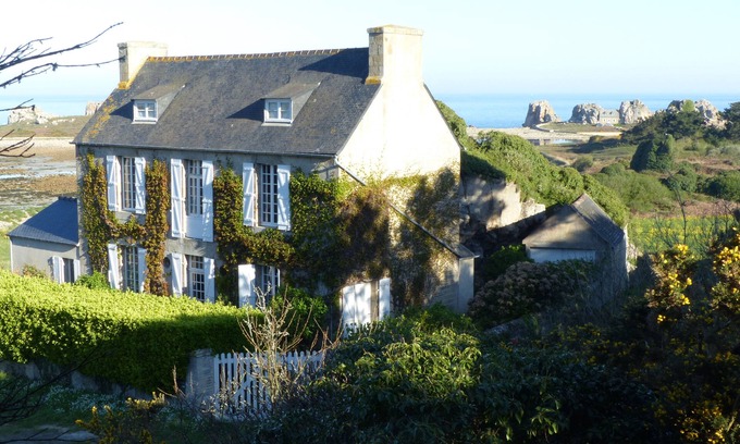 Plougrescant Casa | Gran casa junto al mar, magnífico panorama