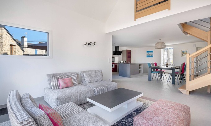Saint-Armel Chalet De Esquí | Casa grande para 8 personas en St Armel