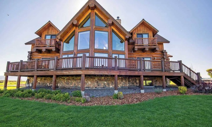 Driggs Casa | Teton Summit View Log Home en las montañas