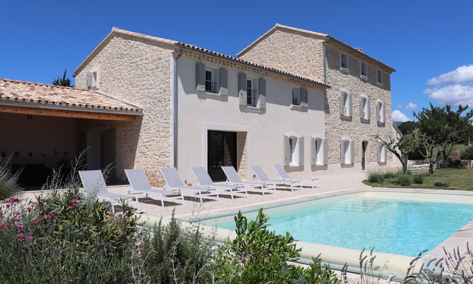 Caromb Otro | Gran casa de campo provenzal, piscina climatizada a los pies del Mont Ventoux