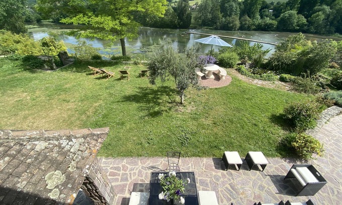 Touvre Casa | Casa-Baño con bañera-Vista al rio