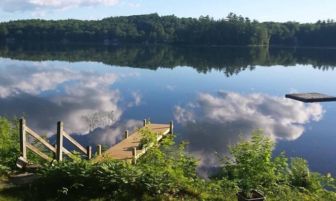 Parsonsfield Cabaña | Gran cabaña rústica Lakeside En el sur de Maine, idónea para niños Se aceptan mascotas