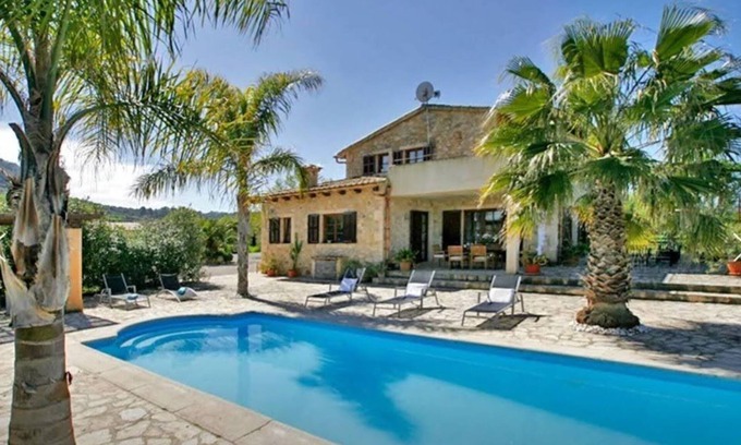 Sant Joan Casa | Casa Maass Casa de campo de piedra con gran piscina, zona tranquila, Wi-Fi