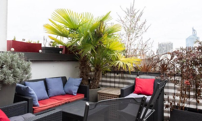 Faubourg de l'Arche Apartamento | Large studio with terrace and view of La Défense