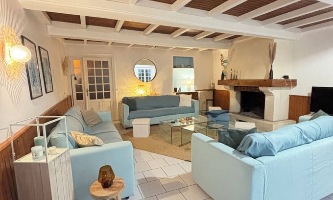 Amfreville Casa | Large villa la Vacancière 22p 7 mins drive from the beach