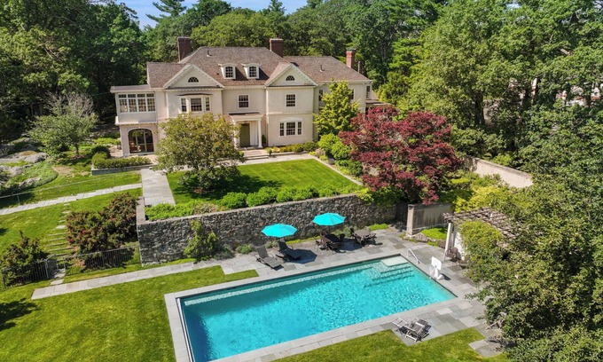 Dedham Casa | Luxury Boston Estate w/ Heated Pool (Sleeps 18)