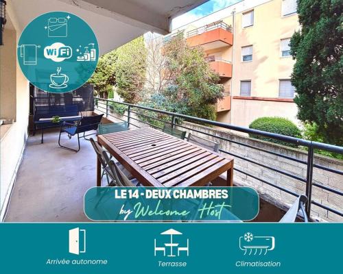 Costieres Apartamento | Le 14, 4 pers, 2 chambres, clim, proche autoroute