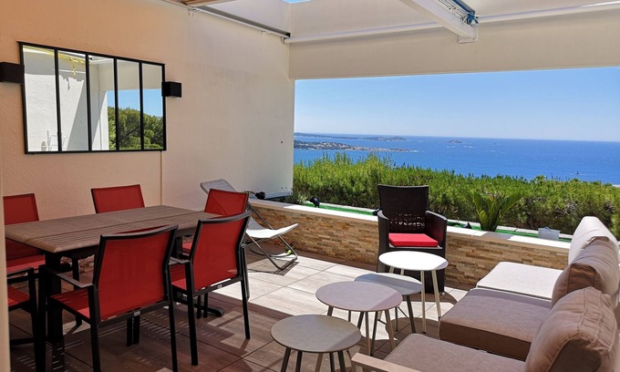 Bandol Apartamento | LE 319 Apartment, Terrace panoramic sea view