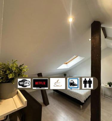 Mulhouse Apartamento | # Le 5 # Beau Studio rénové, tout équipé, au calme, Mulhouse centre