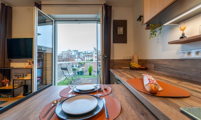 Nogent-sur-Marne Apartamento | Le Balcon Boheme - Proche de Paris et des parcs d'attractions