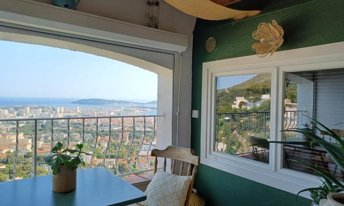 Toulon Apartamento | Le Balcon, vue panoramique au Faron