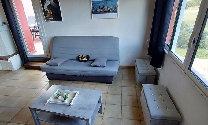 Le Barcares Apartamento | Le Barcarès apartment and duplex, 4 bedrooms, air conditioning, wifi, terrace, walking distance to beach