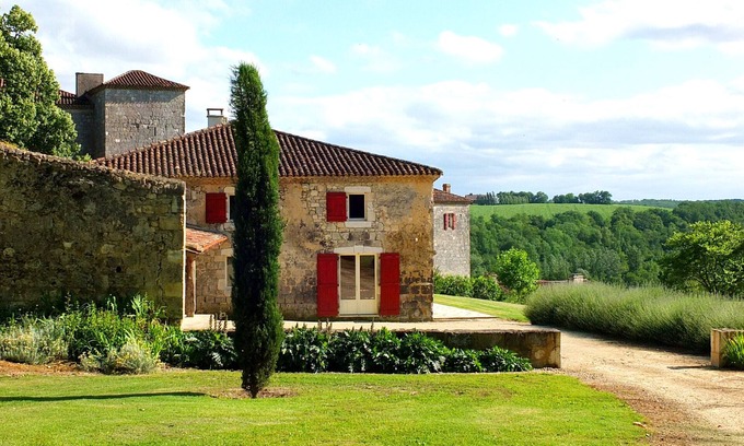 Poudenas Casa | Le Bastion, espaciosa casa de prestigio en el parque de 10ha, piscina privada, 14 personas