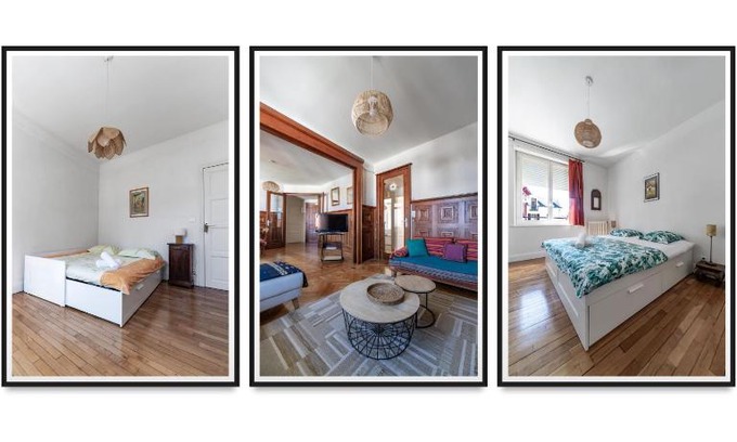 Quartier de France Apartamento | Le Belfort - Grand appartement avec terrasse et parking privé