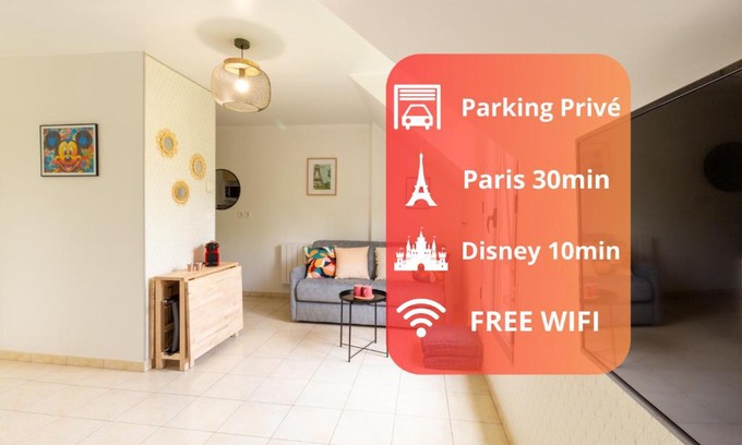 Bussy-Saint-Georges Apartamento | Le Bienvenue