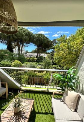 La Petite Motte Apartamento | LE BOHÈME - balcon vue jardin - clim - place de parking - wifi - 5min plage