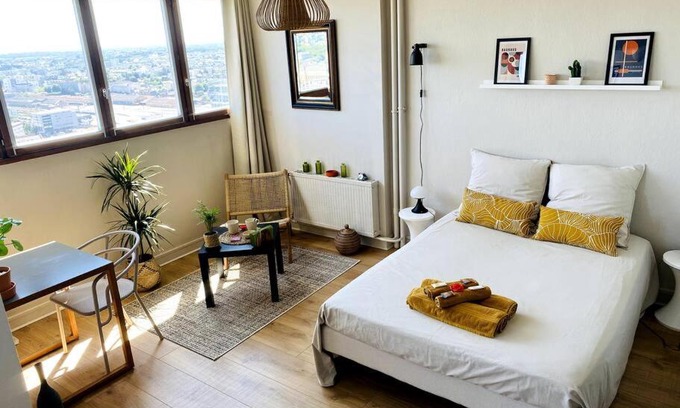 Colombier - Champ de Mars Apartamento | Le Cassiopée - Vue incroyable surplombant Rennes