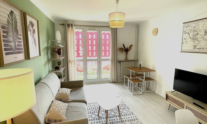 Saint-Etienne Apartamento | Le Châteaucreux - Cosy & SPA