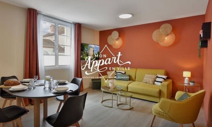 Perigueux Apartamento | Le Chic & Raffiné - Terrace & Air Conditioning