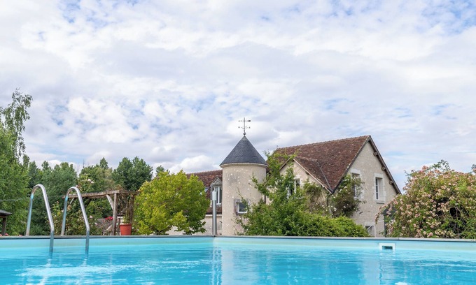 Cellettes Cabaña | Casa de campo 'Le Clos de la Bodice' para 15 p, 7 hab, jacuzzi para 8 pers