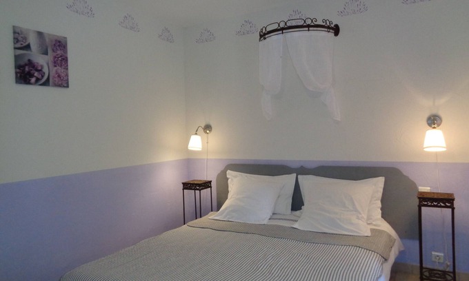 Lacoste Cama Y Desayuno | Le Clos des Lavandes-Doble o gemelas Provence-Terrasse-Lacoste Luberon Provence