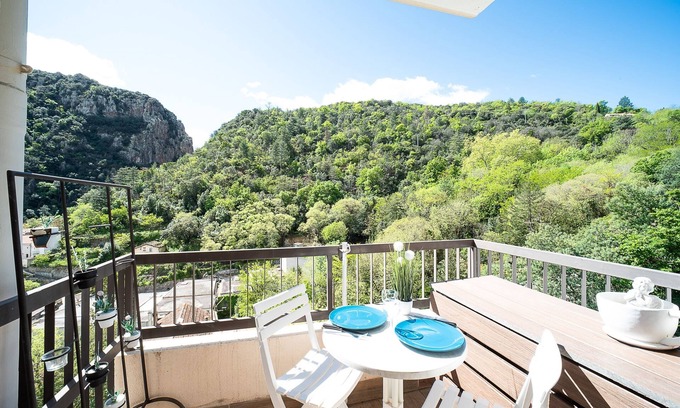 Amelie-les-Bains-Palalda Apartamento | Le Cocon Thermal - Climatisé vue montagne