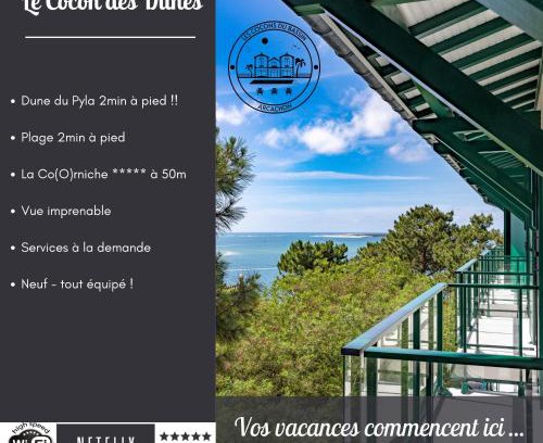 Pyla-sur-Mer Apartamento | Le Cocon Des Dunes - Vue mer, Plage&Corniche à pied