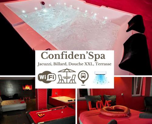 Hoenheim Apartamento | Le Confiden'spa Loft 55m2 Jacuzzi - Billard - Cheminée - Terrasse