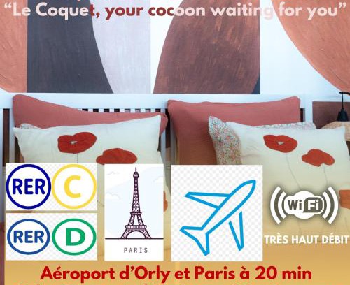 Juvisy-sur-Orge Apartamento | Le coquet à 20min de Paris et de l'aéroport d'Orly