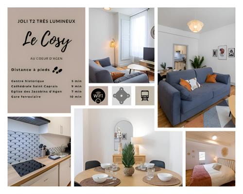 Agen Apartamento | Le Cosy magnifique T2 neuf Centre ville Gare 800 m