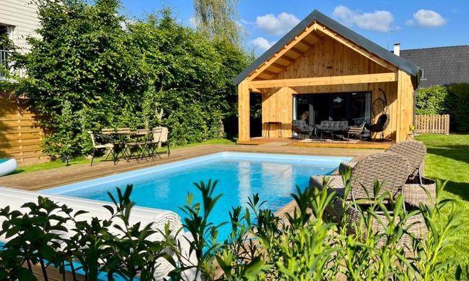 Quincampoix Casa | Le Cottage des Hauts Poiriers - Piscine & Spa